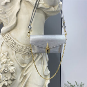 Louis Vuitton Padlock On Strap Epi Leather Sliver