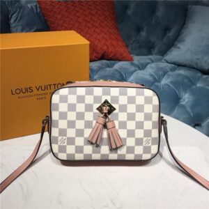 Louis Vuitton Saintonge Damier Azur Canvas Eau de Rose
