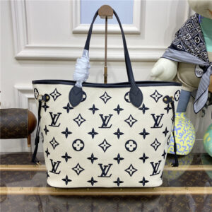 Louis Vuitton Neverfull MM M22838 Black/Beige
