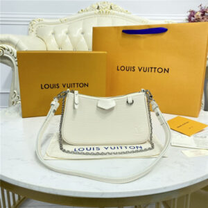 Louis Vuitton Easy Pouch on Strap Quartz White