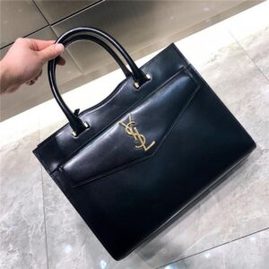 Yves Saint Laurent Medium Uptown Tote Shiny Smooth Leather (Varied Colors)