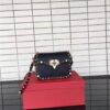 Valentino Rockstud small Black with multicolored cabochons