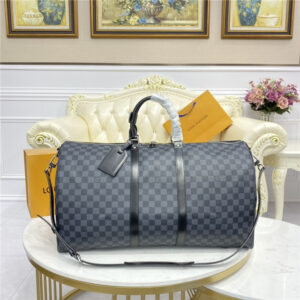 Louis Vuitton Keepall Bandouliere 55 Damier Graphite Canvas Bags