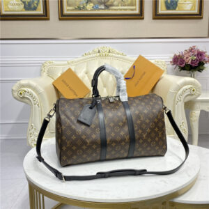 Louis Vuitton Keepall Bandouliere 45 Monogram Macassar Canvas