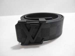 Louis Vuitton Initials Damier Graphite Belt