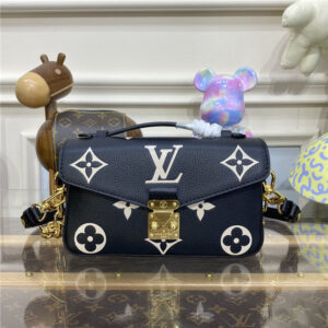 Louis Vuitton Pochette Metis East West M46596 Black/Beige