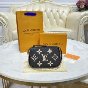 Louis Vuitton Mini Pochette Accessoires Bicolor Empreinte M80732