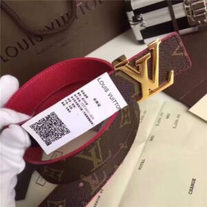 Louis Vuitton Initiales 30mm Reversible Belt (Fuchsia)
