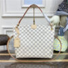 Louis Vuitton Graceful Damier Azur Canvas PM Rose Ballerine