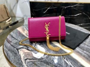 YSL Kate Small With Tassel in Grain De Poudre Embossed Leather (Varied Colors)