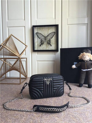 Prada Diagramme Leather Cross-Body Bag (Varied Colors) 1BD083