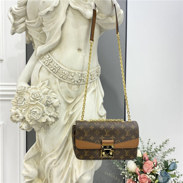 Louis Vuitton Marceau Chain Handbag Caramel