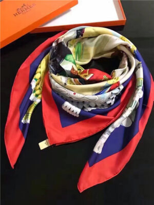 Hermes Silk Scarf (Varied Colors)