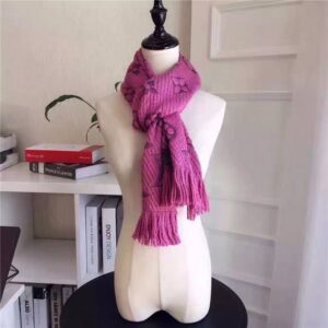 Louis Vuitton Logomania Scarf (Vieux Rose)