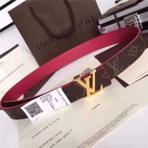 Louis Vuitton Initiales 30mm Reversible Belt (Fuchsia)