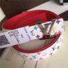 Louis Vuitton Initiales 30mm Reversible Belt (White)