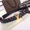 Louis Vuitton Initiales 30mm Reversible Belt (Black)