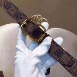 Louis Vuitton Mini 25mm Damier Ebene Belt