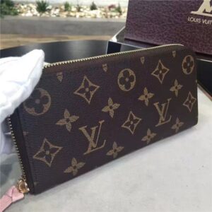 Louis Vuitton Monogram Clemence Wallet Rose Ballerine