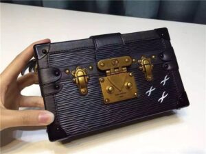 Louis Vuitton Petite Malle Black Epi Leather
