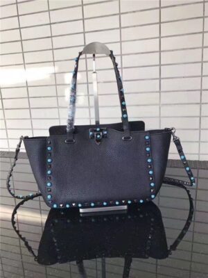Valentino Rockstud Rolling Black with turquoise stones