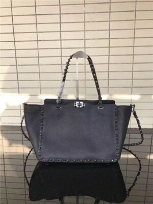 Valentino Rockstud Rolling Black with Black stones