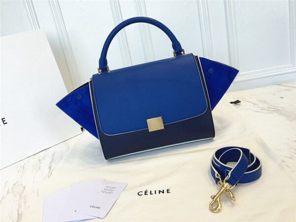 Celine Mini TRAPEZE Blue / Dark Blue