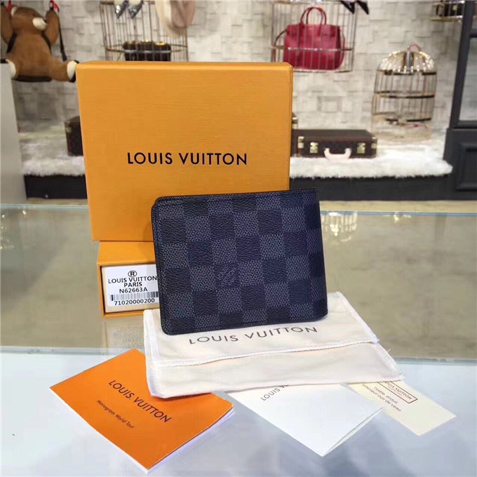 Louis Vuitton Damier Graphite Multiple For Bills And Credit Card