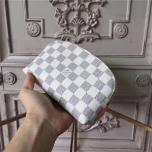 Louis Vuitton Cosmetic Pouch Damier Azur Canvas