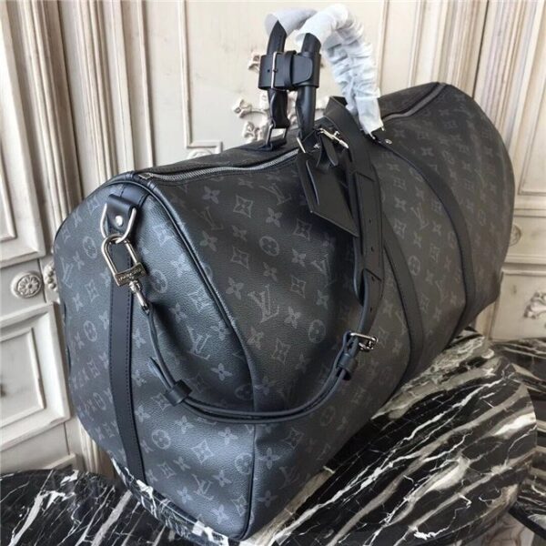 Louis Vuitton Keepall Bandouliere 55 Monogram Eclipse Canvas