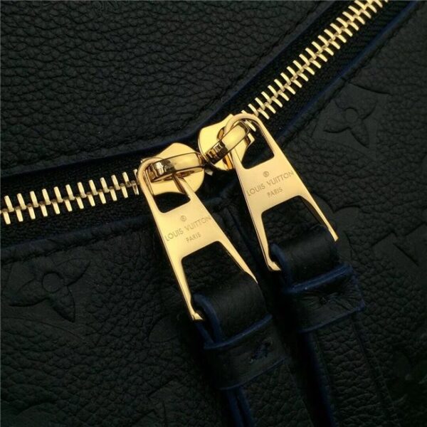 Louis Vuitton Zipped Handbag PM Monogram Empreinte Leather Black
