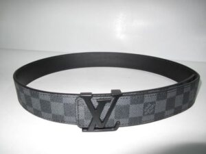 Louis Vuitton Initials Damier Graphite Belt