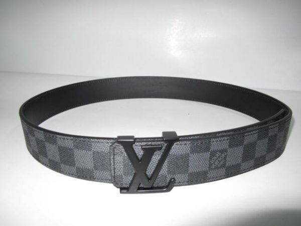 Louis Vuitton Initials Damier Graphite Belt