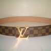 Louis Vuitton LV Initials Belt Damier w/ Gold
