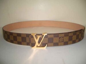 Louis Vuitton LV Initials Belt Damier w/ Gold