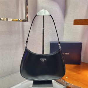 Prada Cleo Brushed Leather Shoulder Bag (Varied Colors) 1BC499