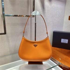 Prada Cleo Brushed Leather Shoulder Bag (Varied Colors) 1BC499