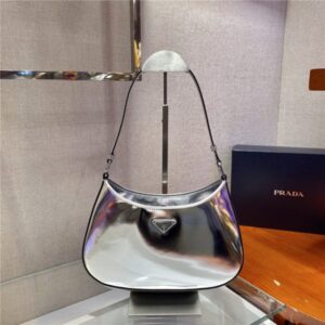 Prada Cleo Brushed Leather Shoulder Bag (Varied Colors) 1BC499