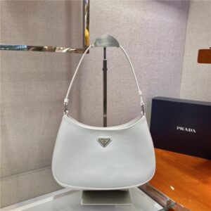 Prada Cleo Brushed Leather Shoulder Bag (Varied Colors) 1BC499