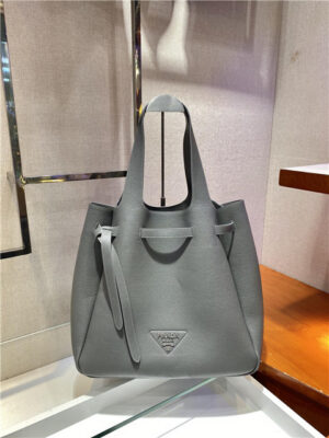 Prada Daino Soft Leather Dynamique Belted Tote Bag ( Varied Colors) 1BG339