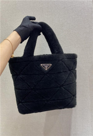 Prada Quilted Shearling Tote Bag (Varied Colors) 1BG378