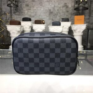 Louis Vuitton Toilet Pouch PM Damier Graphite Canvas