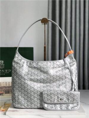 Goyard Boheme Hobo Bag 66201 Silver