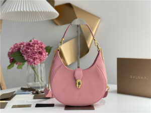 Bvlgari Serpenti Ellipse 291640 Pink Leather
