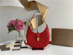 Bvlgari Serpenti Ellipse 291640 Red Leather
