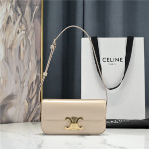 Celine Triomphe Shoulder Bag 194143 Beige
