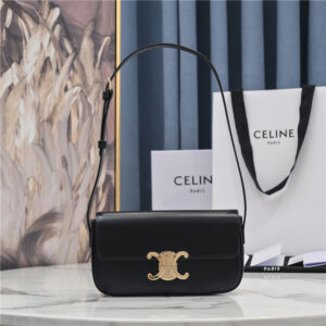 Celine Triomphe Shoulder Bag 194143 Black