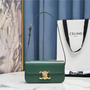 Celine Triomphe Shoulder Bag 194143 Green