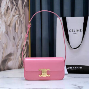 Celine Triomphe Shoulder Bag 194143 Pink