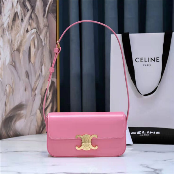 Celine Triomphe Shoulder Bag 194143 Pink